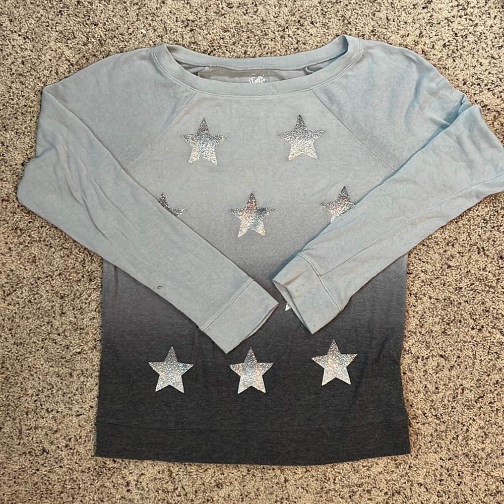 Justice Sliver Sparkly Sweater Girls Size 20